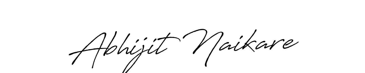 Make a beautiful signature design for name Abhijit Naikare. With this signature (Antro_Vectra_Bolder) style, you can create a handwritten signature for free. Abhijit Naikare signature style 7 images and pictures png
