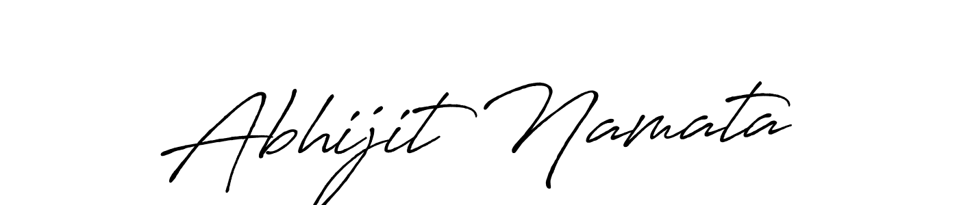 Design your own signature with our free online signature maker. With this signature software, you can create a handwritten (Antro_Vectra_Bolder) signature for name Abhijit Namata. Abhijit Namata signature style 7 images and pictures png