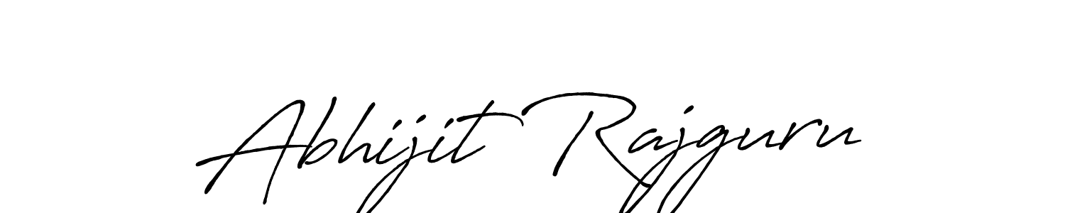 Make a beautiful signature design for name Abhijit Rajguru. With this signature (Antro_Vectra_Bolder) style, you can create a handwritten signature for free. Abhijit Rajguru signature style 7 images and pictures png