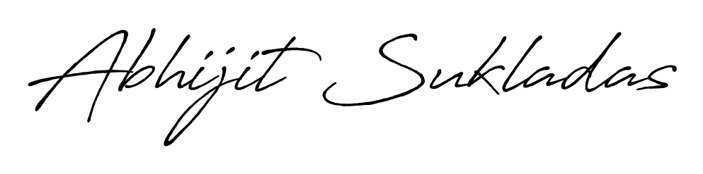 Upgrade your professional image with Abhijit Sukladas signature created with Antro_Vectra_Bolder font. Fast, free, and watermark-free download. Abhijit Sukladas signature style 7 images and pictures png