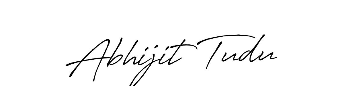 Create a beautiful signature design for name Abhijit Tudu. With this signature (Antro_Vectra_Bolder) fonts, you can make a handwritten signature for free. Abhijit Tudu signature style 7 images and pictures png