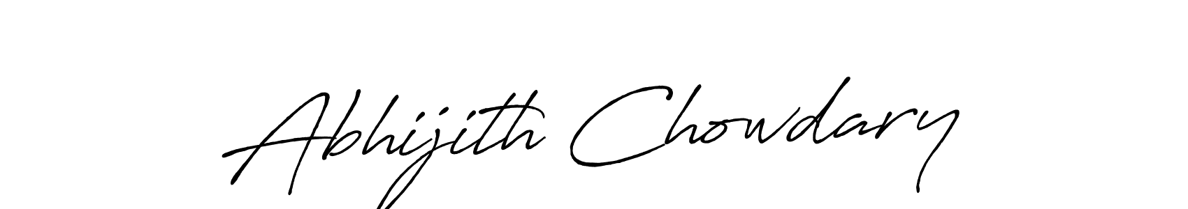 Use a signature maker to create a handwritten signature online. With this signature software, you can design (Antro_Vectra_Bolder) your own signature for name Abhijith Chowdary. Abhijith Chowdary signature style 7 images and pictures png
