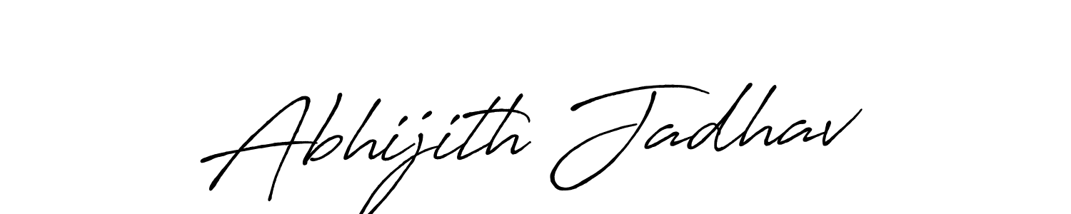 This is the best signature style for the Abhijith Jadhav name. Also you like these signature font (Antro_Vectra_Bolder). Mix name signature. Abhijith Jadhav signature style 7 images and pictures png