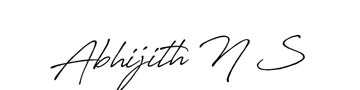 Also You can easily find your signature by using the search form. We will create Abhijith N S name handwritten signature images for you free of cost using Antro_Vectra_Bolder sign style. Abhijith N S signature style 7 images and pictures png