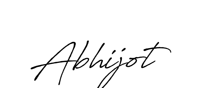 Make a beautiful signature design for name Abhijot. With this signature (Antro_Vectra_Bolder) style, you can create a handwritten signature for free. Abhijot signature style 7 images and pictures png