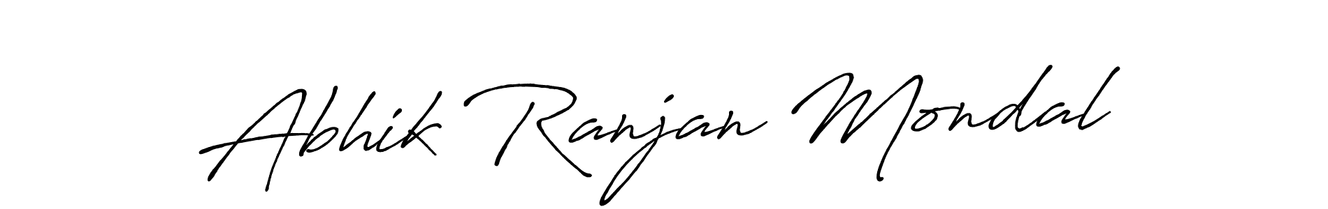 Create a beautiful signature design for name Abhik Ranjan Mondal. With this signature (Antro_Vectra_Bolder) fonts, you can make a handwritten signature for free. Abhik Ranjan Mondal signature style 7 images and pictures png