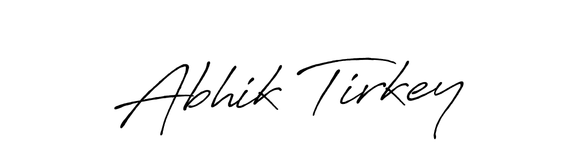 Use a signature maker to create a handwritten signature online. With this signature software, you can design (Antro_Vectra_Bolder) your own signature for name Abhik Tirkey. Abhik Tirkey signature style 7 images and pictures png