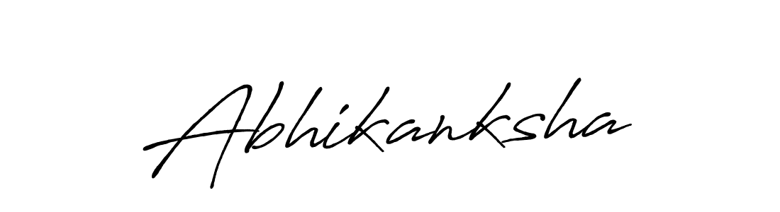 Design your own signature with our free online signature maker. With this signature software, you can create a handwritten (Antro_Vectra_Bolder) signature for name Abhikanksha. Abhikanksha signature style 7 images and pictures png