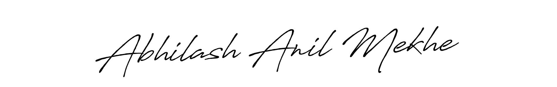 Create a beautiful signature design for name Abhilash Anil Mekhe. With this signature (Antro_Vectra_Bolder) fonts, you can make a handwritten signature for free. Abhilash Anil Mekhe signature style 7 images and pictures png