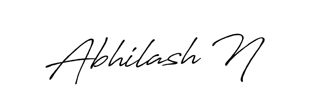 Use a signature maker to create a handwritten signature online. With this signature software, you can design (Antro_Vectra_Bolder) your own signature for name Abhilash N. Abhilash N signature style 7 images and pictures png