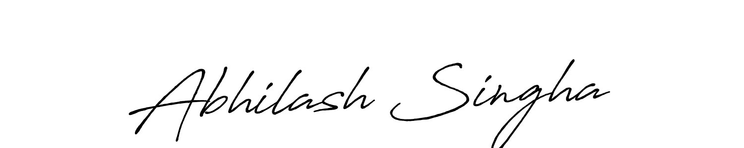 Create a beautiful signature design for name Abhilash Singha. With this signature (Antro_Vectra_Bolder) fonts, you can make a handwritten signature for free. Abhilash Singha signature style 7 images and pictures png