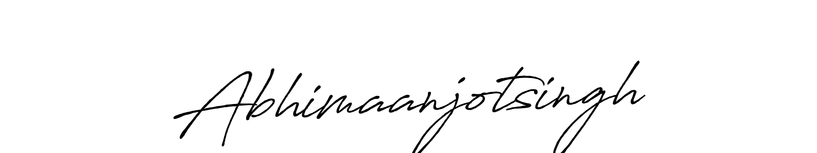 The best way (Antro_Vectra_Bolder) to make a short signature is to pick only two or three words in your name. The name Abhimaanjotsingh include a total of six letters. For converting this name. Abhimaanjotsingh signature style 7 images and pictures png