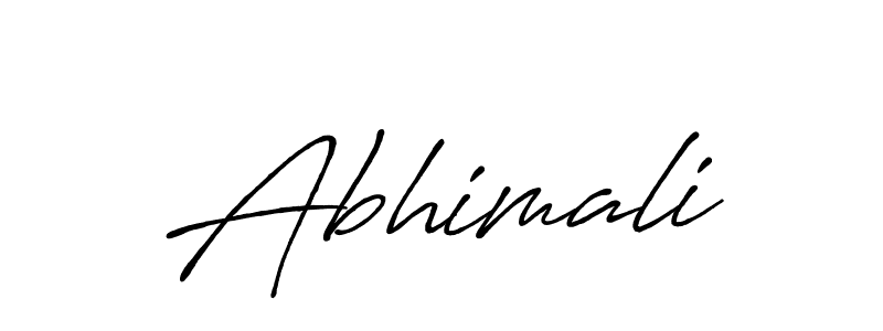 if you are searching for the best signature style for your name Abhimali. so please give up your signature search. here we have designed multiple signature styles  using Antro_Vectra_Bolder. Abhimali signature style 7 images and pictures png