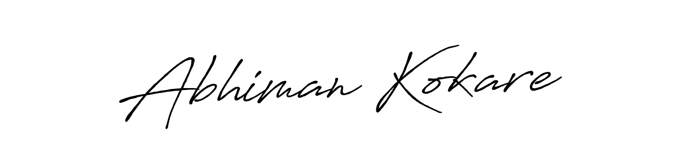 Also we have Abhiman Kokare name is the best signature style. Create professional handwritten signature collection using Antro_Vectra_Bolder autograph style. Abhiman Kokare signature style 7 images and pictures png