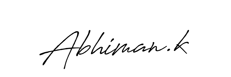 How to Draw Abhiman.k signature style? Antro_Vectra_Bolder is a latest design signature styles for name Abhiman.k. Abhiman.k signature style 7 images and pictures png