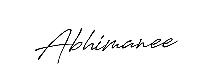 It looks lik you need a new signature style for name Abhimanee. Design unique handwritten (Antro_Vectra_Bolder) signature with our free signature maker in just a few clicks. Abhimanee signature style 7 images and pictures png
