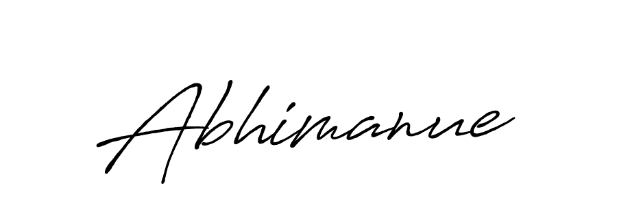 Create a beautiful signature design for name Abhimanue. With this signature (Antro_Vectra_Bolder) fonts, you can make a handwritten signature for free. Abhimanue signature style 7 images and pictures png