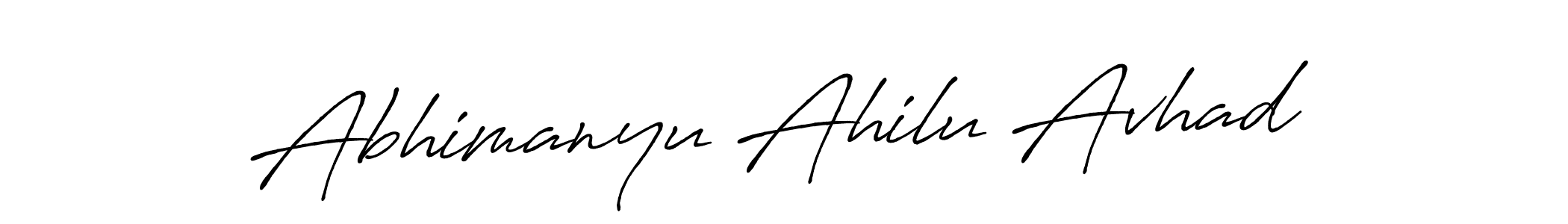 Use a signature maker to create a handwritten signature online. With this signature software, you can design (Antro_Vectra_Bolder) your own signature for name Abhimanyu Ahilu Avhad. Abhimanyu Ahilu Avhad signature style 7 images and pictures png
