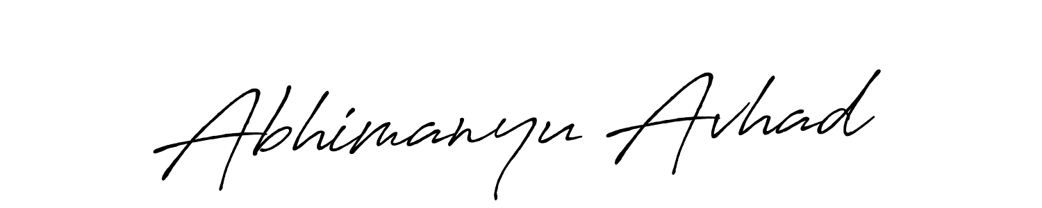 Also we have Abhimanyu Avhad name is the best signature style. Create professional handwritten signature collection using Antro_Vectra_Bolder autograph style. Abhimanyu Avhad signature style 7 images and pictures png