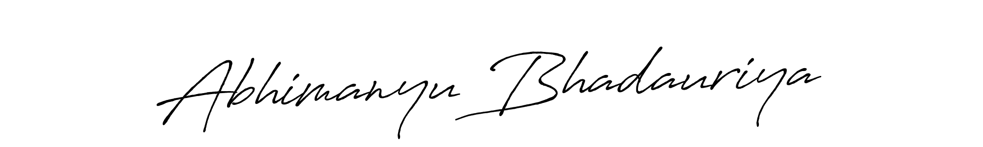 It looks lik you need a new signature style for name Abhimanyu Bhadauriya. Design unique handwritten (Antro_Vectra_Bolder) signature with our free signature maker in just a few clicks. Abhimanyu Bhadauriya signature style 7 images and pictures png