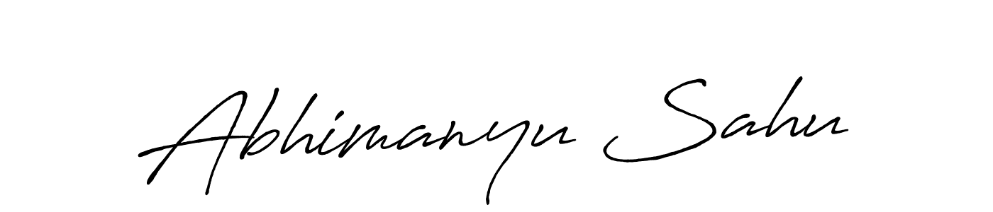 Abhimanyu Sahu stylish signature style. Best Handwritten Sign (Antro_Vectra_Bolder) for my name. Handwritten Signature Collection Ideas for my name Abhimanyu Sahu. Abhimanyu Sahu signature style 7 images and pictures png