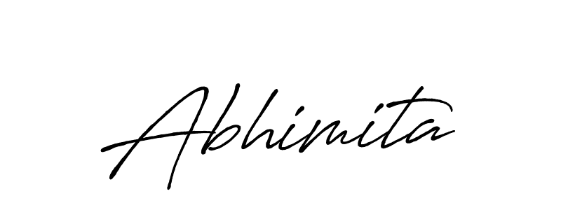 The best way (Antro_Vectra_Bolder) to make a short signature is to pick only two or three words in your name. The name Abhimita include a total of six letters. For converting this name. Abhimita signature style 7 images and pictures png
