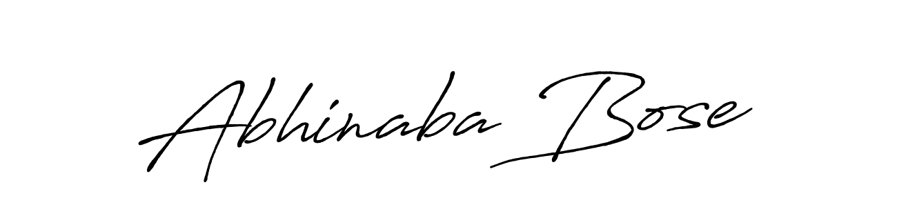 The best way (Antro_Vectra_Bolder) to make a short signature is to pick only two or three words in your name. The name Abhinaba Bose include a total of six letters. For converting this name. Abhinaba Bose signature style 7 images and pictures png