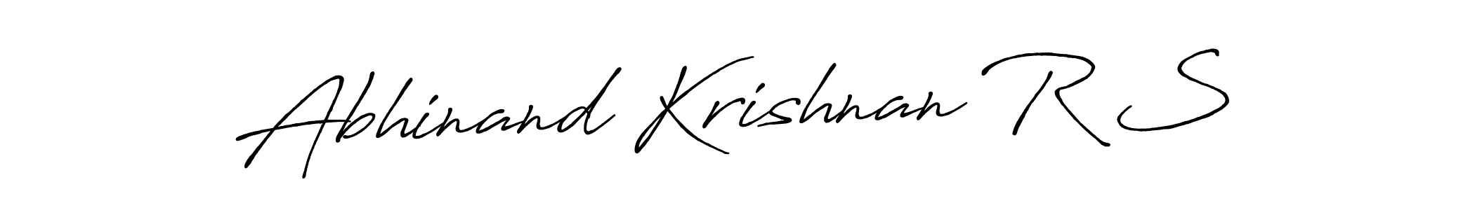 How to make Abhinand Krishnan R S signature? Antro_Vectra_Bolder is a professional autograph style. Create handwritten signature for Abhinand Krishnan R S name. Abhinand Krishnan R S signature style 7 images and pictures png