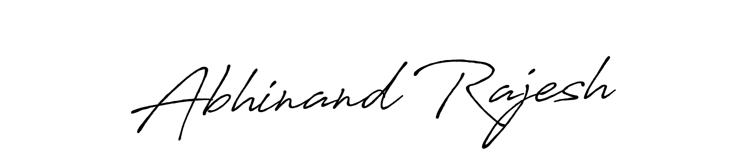 The best way (Antro_Vectra_Bolder) to make a short signature is to pick only two or three words in your name. The name Abhinand Rajesh include a total of six letters. For converting this name. Abhinand Rajesh signature style 7 images and pictures png