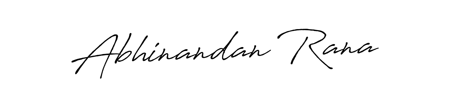 Create a beautiful signature design for name Abhinandan Rana. With this signature (Antro_Vectra_Bolder) fonts, you can make a handwritten signature for free. Abhinandan Rana signature style 7 images and pictures png