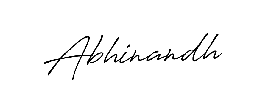 Use a signature maker to create a handwritten signature online. With this signature software, you can design (Antro_Vectra_Bolder) your own signature for name Abhinandh. Abhinandh signature style 7 images and pictures png