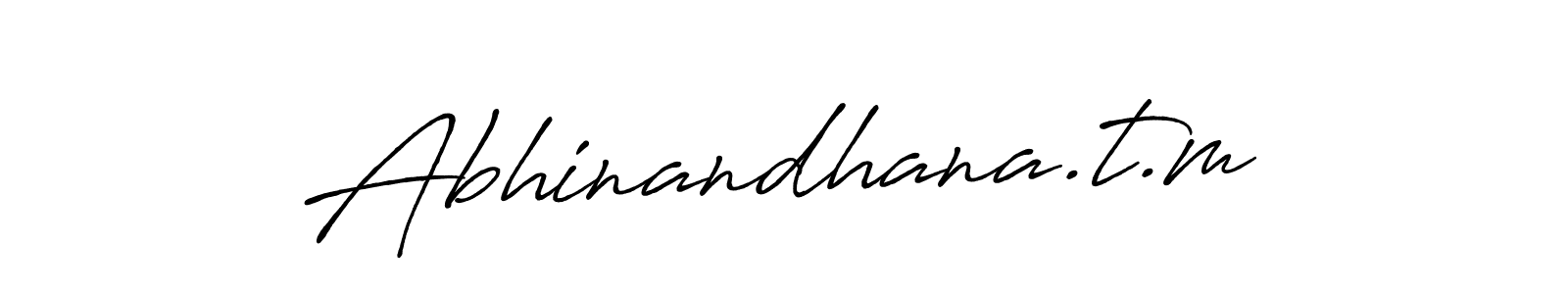 Once you've used our free online signature maker to create your best signature Antro_Vectra_Bolder style, it's time to enjoy all of the benefits that Abhinandhana.t.m name signing documents. Abhinandhana.t.m signature style 7 images and pictures png