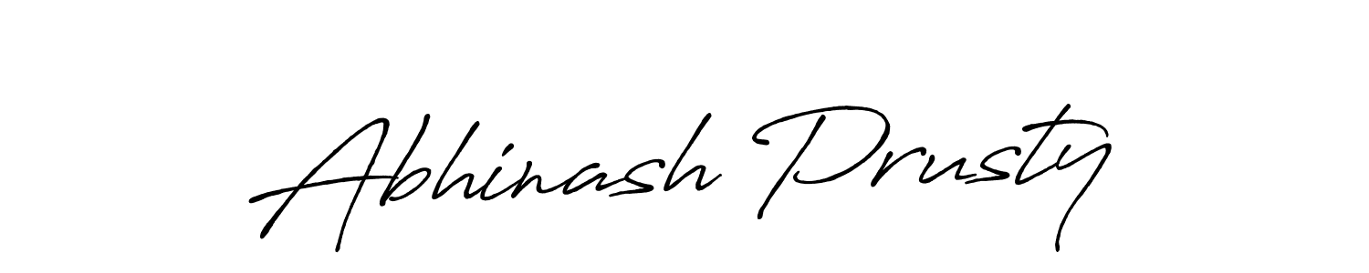 Make a beautiful signature design for name Abhinash Prusty. With this signature (Antro_Vectra_Bolder) style, you can create a handwritten signature for free. Abhinash Prusty signature style 7 images and pictures png