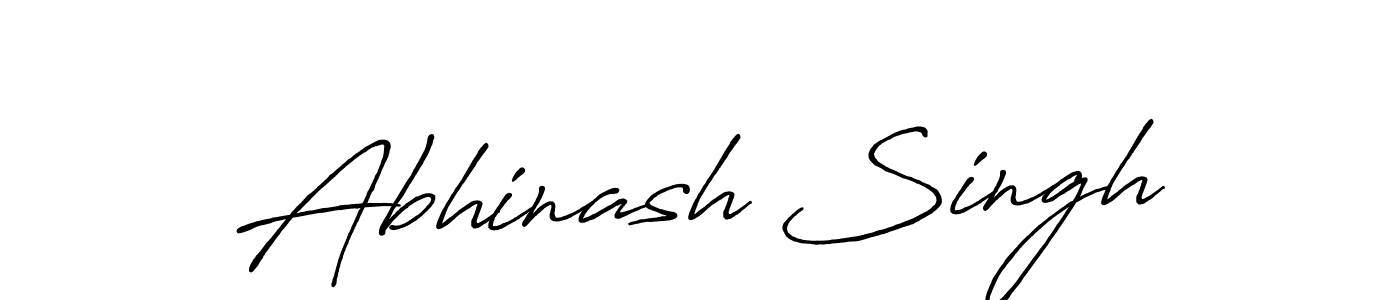 How to make Abhinash Singh name signature. Use Antro_Vectra_Bolder style for creating short signs online. This is the latest handwritten sign. Abhinash Singh signature style 7 images and pictures png