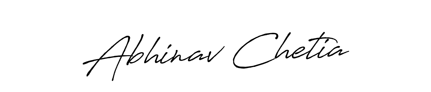 Make a beautiful signature design for name Abhinav Chetia. With this signature (Antro_Vectra_Bolder) style, you can create a handwritten signature for free. Abhinav Chetia signature style 7 images and pictures png