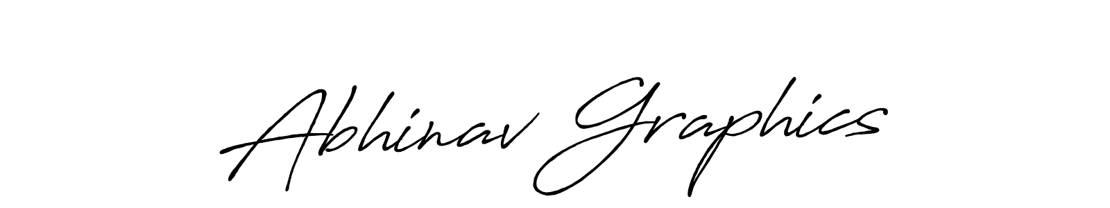 Create a beautiful signature design for name Abhinav Graphics. With this signature (Antro_Vectra_Bolder) fonts, you can make a handwritten signature for free. Abhinav Graphics signature style 7 images and pictures png