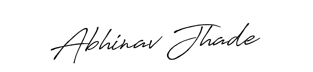 Also we have Abhinav Jhade name is the best signature style. Create professional handwritten signature collection using Antro_Vectra_Bolder autograph style. Abhinav Jhade signature style 7 images and pictures png