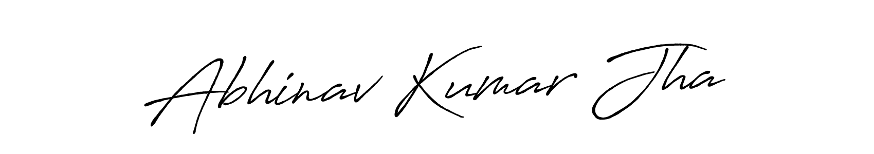 Abhinav Kumar Jha stylish signature style. Best Handwritten Sign (Antro_Vectra_Bolder) for my name. Handwritten Signature Collection Ideas for my name Abhinav Kumar Jha. Abhinav Kumar Jha signature style 7 images and pictures png