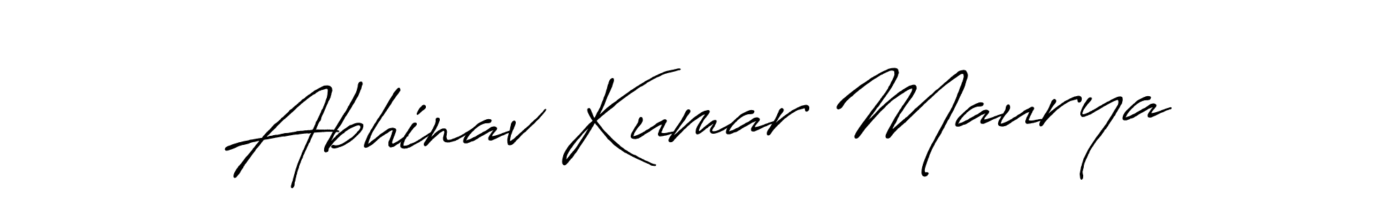 Use a signature maker to create a handwritten signature online. With this signature software, you can design (Antro_Vectra_Bolder) your own signature for name Abhinav Kumar Maurya. Abhinav Kumar Maurya signature style 7 images and pictures png