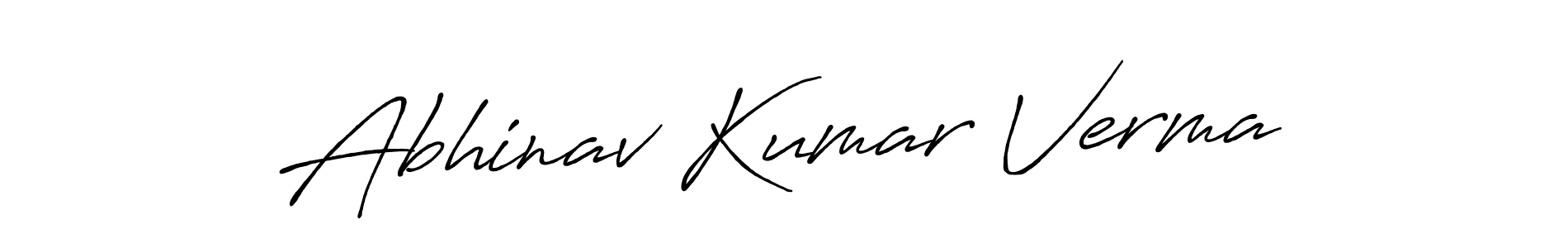 It looks lik you need a new signature style for name Abhinav Kumar Verma. Design unique handwritten (Antro_Vectra_Bolder) signature with our free signature maker in just a few clicks. Abhinav Kumar Verma signature style 7 images and pictures png