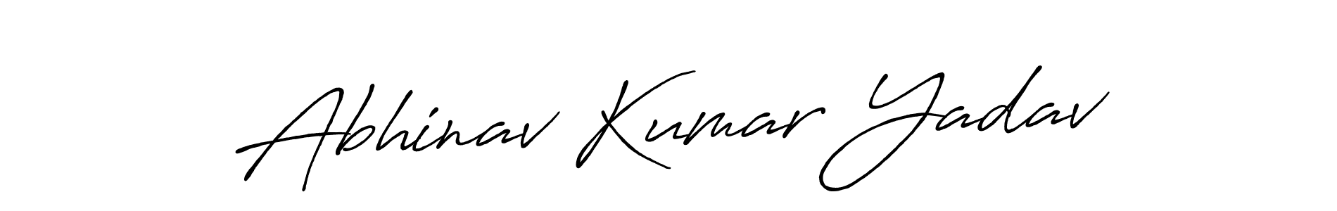 How to make Abhinav Kumar Yadav signature? Antro_Vectra_Bolder is a professional autograph style. Create handwritten signature for Abhinav Kumar Yadav name. Abhinav Kumar Yadav signature style 7 images and pictures png