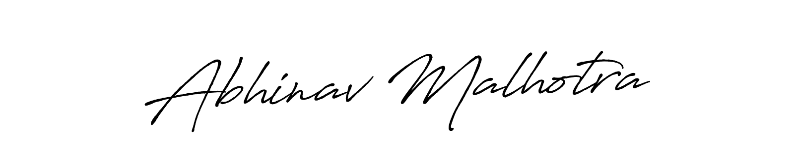 Use a signature maker to create a handwritten signature online. With this signature software, you can design (Antro_Vectra_Bolder) your own signature for name Abhinav Malhotra. Abhinav Malhotra signature style 7 images and pictures png