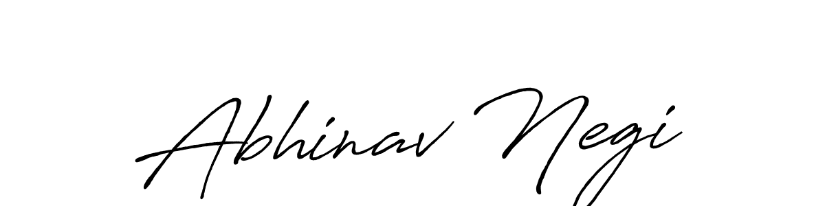 The best way (Antro_Vectra_Bolder) to make a short signature is to pick only two or three words in your name. The name Abhinav Negi include a total of six letters. For converting this name. Abhinav Negi signature style 7 images and pictures png