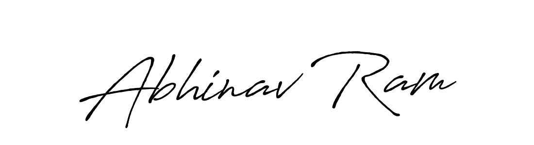 Design your own signature with our free online signature maker. With this signature software, you can create a handwritten (Antro_Vectra_Bolder) signature for name Abhinav Ram. Abhinav Ram signature style 7 images and pictures png