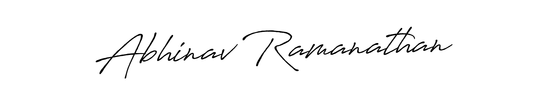 Use a signature maker to create a handwritten signature online. With this signature software, you can design (Antro_Vectra_Bolder) your own signature for name Abhinav Ramanathan. Abhinav Ramanathan signature style 7 images and pictures png