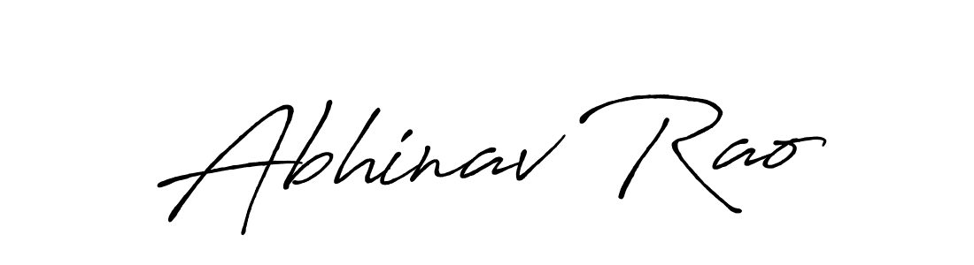 Make a beautiful signature design for name Abhinav Rao. With this signature (Antro_Vectra_Bolder) style, you can create a handwritten signature for free. Abhinav Rao signature style 7 images and pictures png