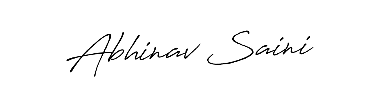 Abhinav Saini stylish signature style. Best Handwritten Sign (Antro_Vectra_Bolder) for my name. Handwritten Signature Collection Ideas for my name Abhinav Saini. Abhinav Saini signature style 7 images and pictures png