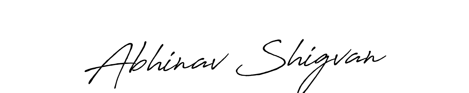 Similarly Antro_Vectra_Bolder is the best handwritten signature design. Signature creator online .You can use it as an online autograph creator for name Abhinav Shigvan. Abhinav Shigvan signature style 7 images and pictures png