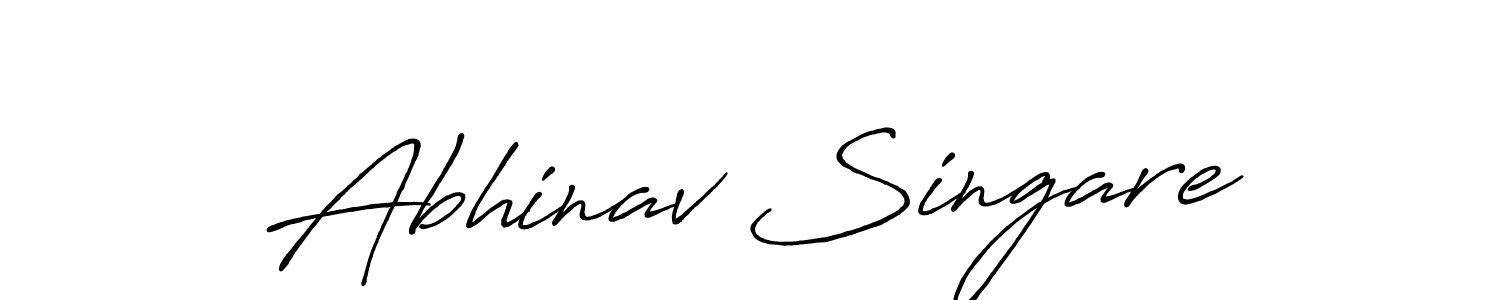 Also we have Abhinav Singare name is the best signature style. Create professional handwritten signature collection using Antro_Vectra_Bolder autograph style. Abhinav Singare signature style 7 images and pictures png