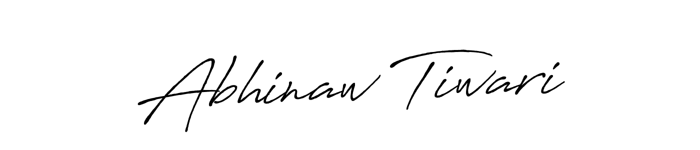 How to make Abhinaw Tiwari name signature. Use Antro_Vectra_Bolder style for creating short signs online. This is the latest handwritten sign. Abhinaw Tiwari signature style 7 images and pictures png